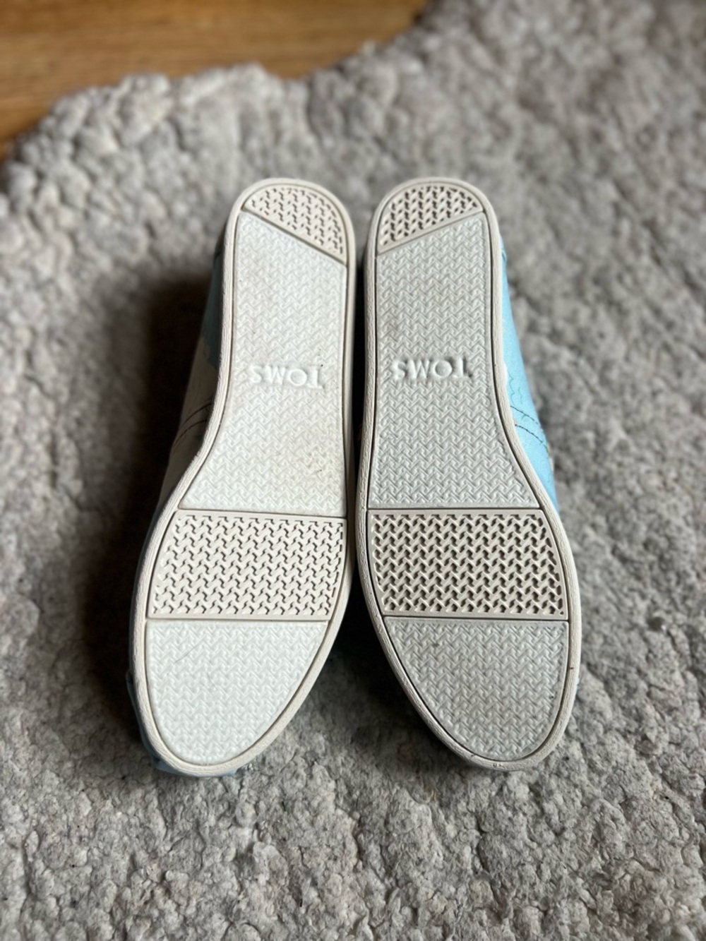 TOMS Blue Glow Swimmers Alpargata Slip On Canvas Shoes Women's 8.5 - Picture 8 of 13